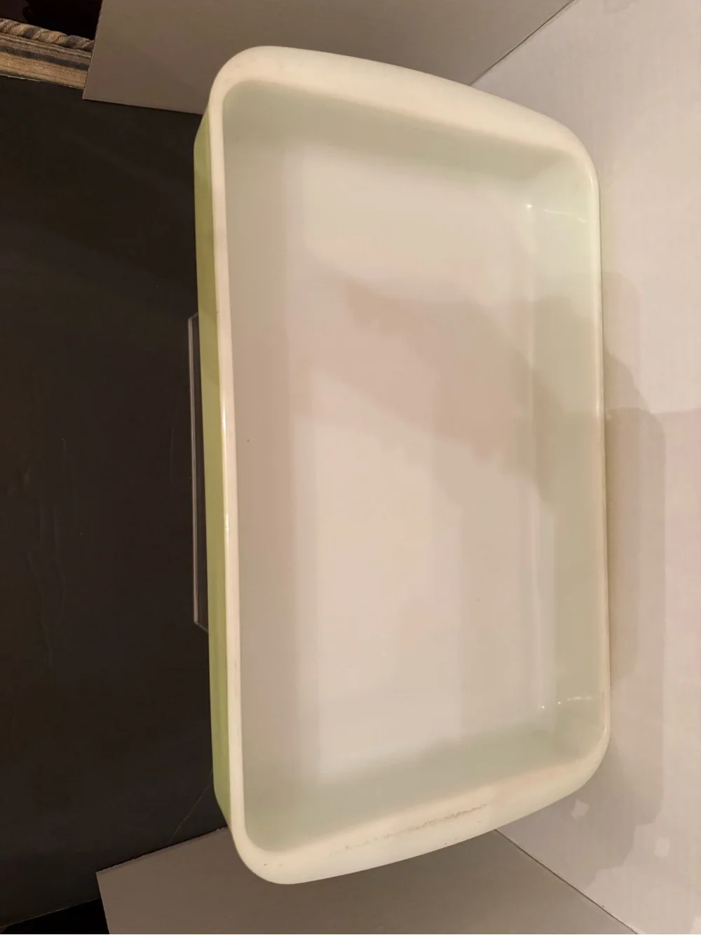 Vintage Lime Green Pyrex Casserole 2 Quart Baking Dish 232 Rectangle